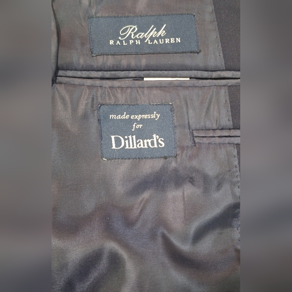 Ralph Lauren Blue Label Navy Stretch Wool Blend Blazer Made For Dillards 40R - Picture 8 of 12